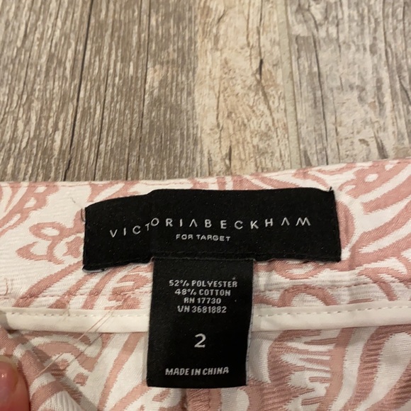 Victoria Beckham for Target Shorts- Pink/White - Picture 2 of 3